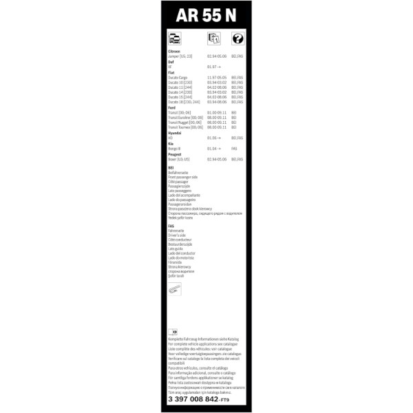 Фото - Щетка стеклоочистителя Bosch Aerotwin 550мм (3 397 008 842)